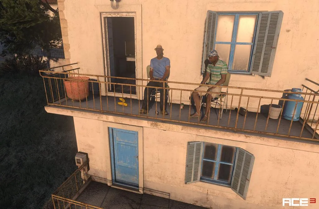 Two afro americans sitting on chairs and enjoying the evening sun