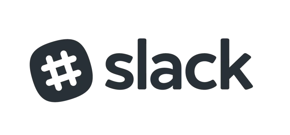 Slack Monochrome black logo